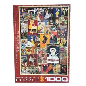 Eurographics Vintage Posters 1000 Piece Jigsaw Puzzle History Posters Sealed